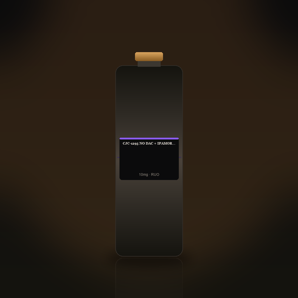 CJC-1295 No DAC + Ipamorelin Blend research peptide vial