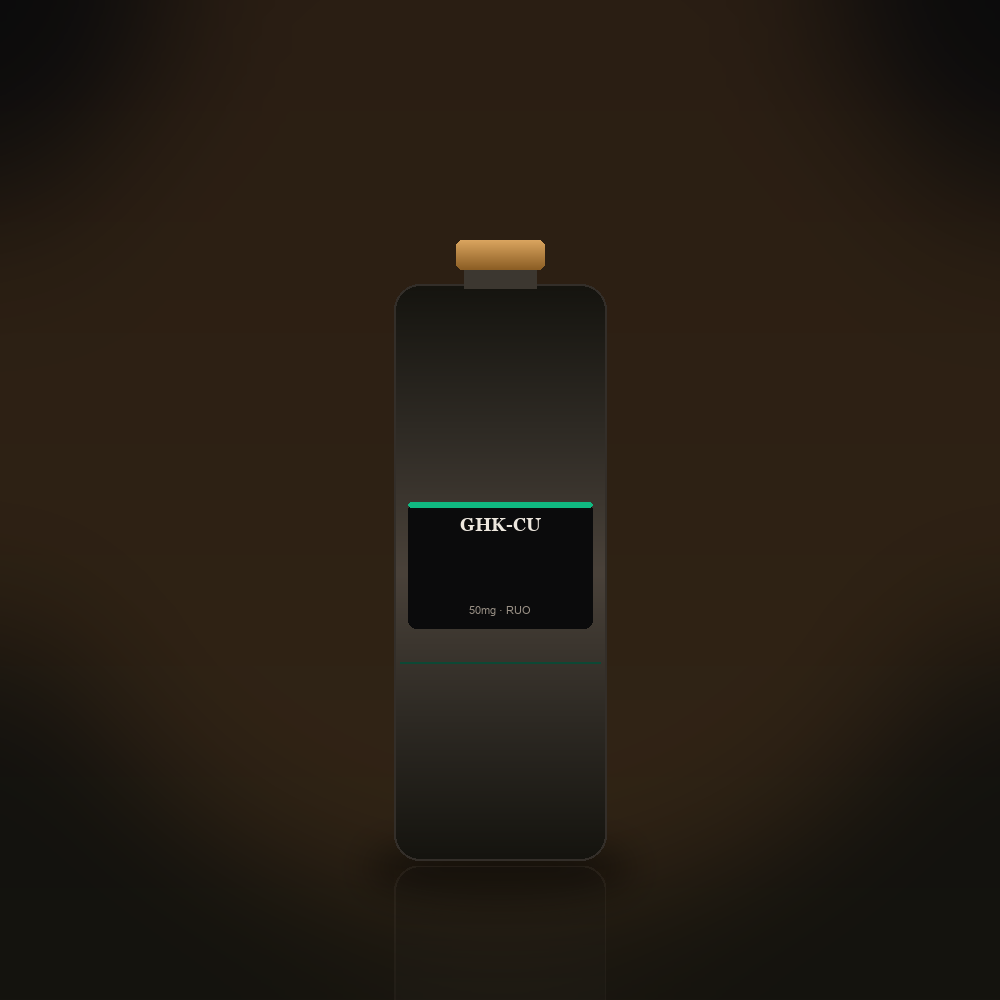 GHK-Cu research peptide vial