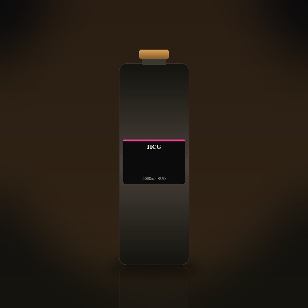HCG research peptide vial