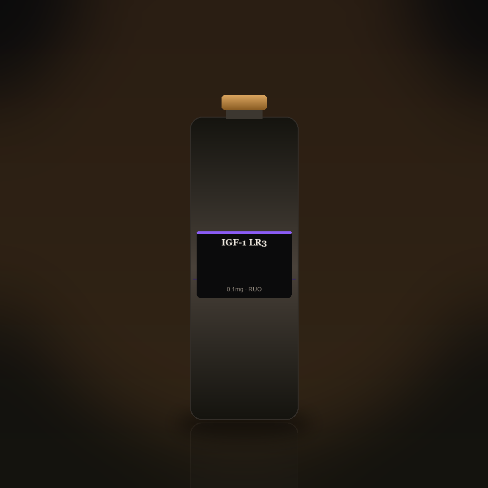 IGF-1 LR3 research peptide vial
