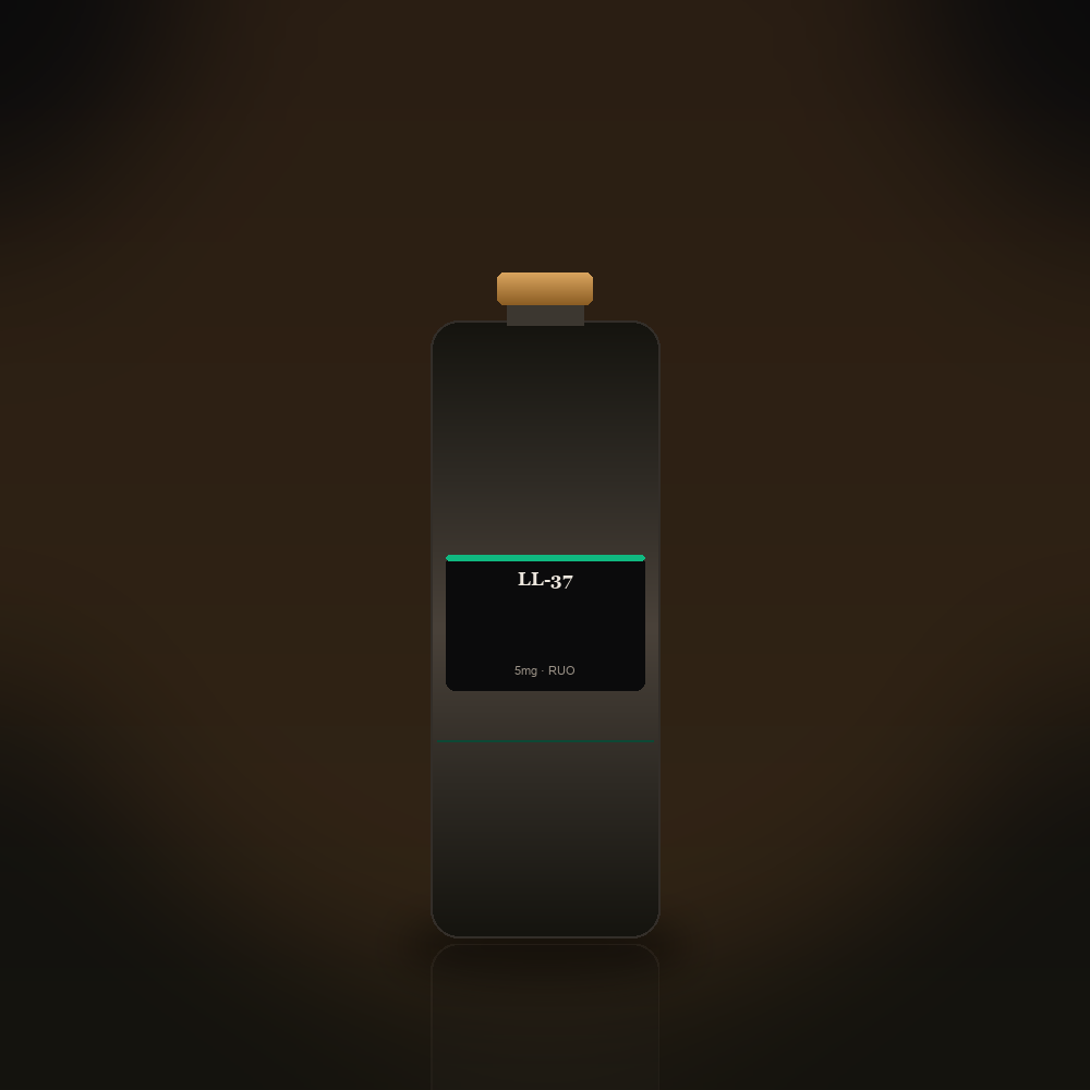 LL-37 research peptide vial