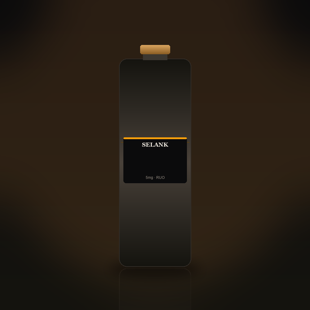 Selank research peptide vial
