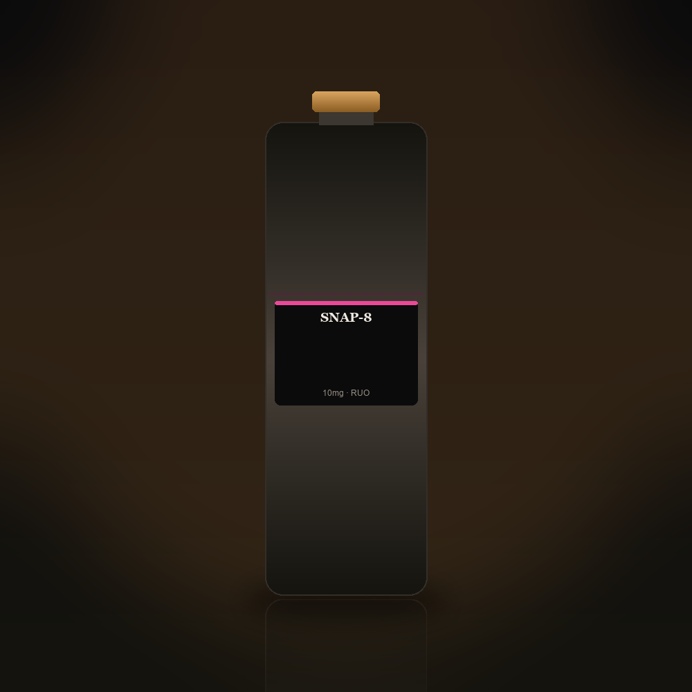 SNAP-8 research peptide vial
