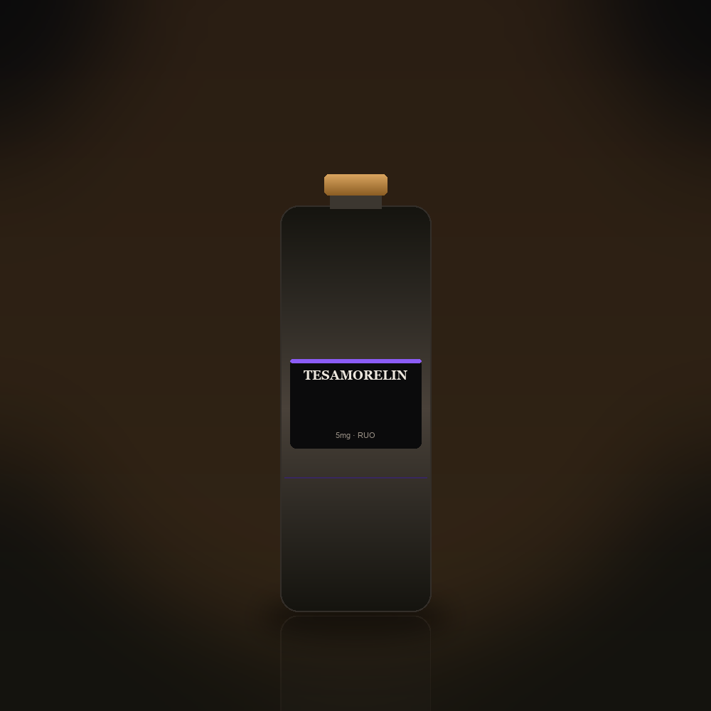 Tesamorelin research peptide vial